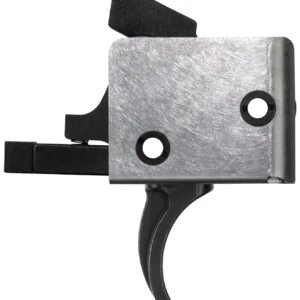 CMC Triggers 93501 Drop-In  Single-Stage Curved Trigger w/ 5-5.50 lbs Draw Weight & Black/Silver Finish