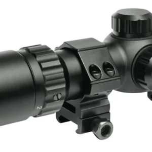Truglo TG8514BC Tru-Brite 30 Hunter 1-4x 24mm Obj 92.6-23.03 ft @ 100 yds FOV 30mm Tube Black Finish Circle Duplex