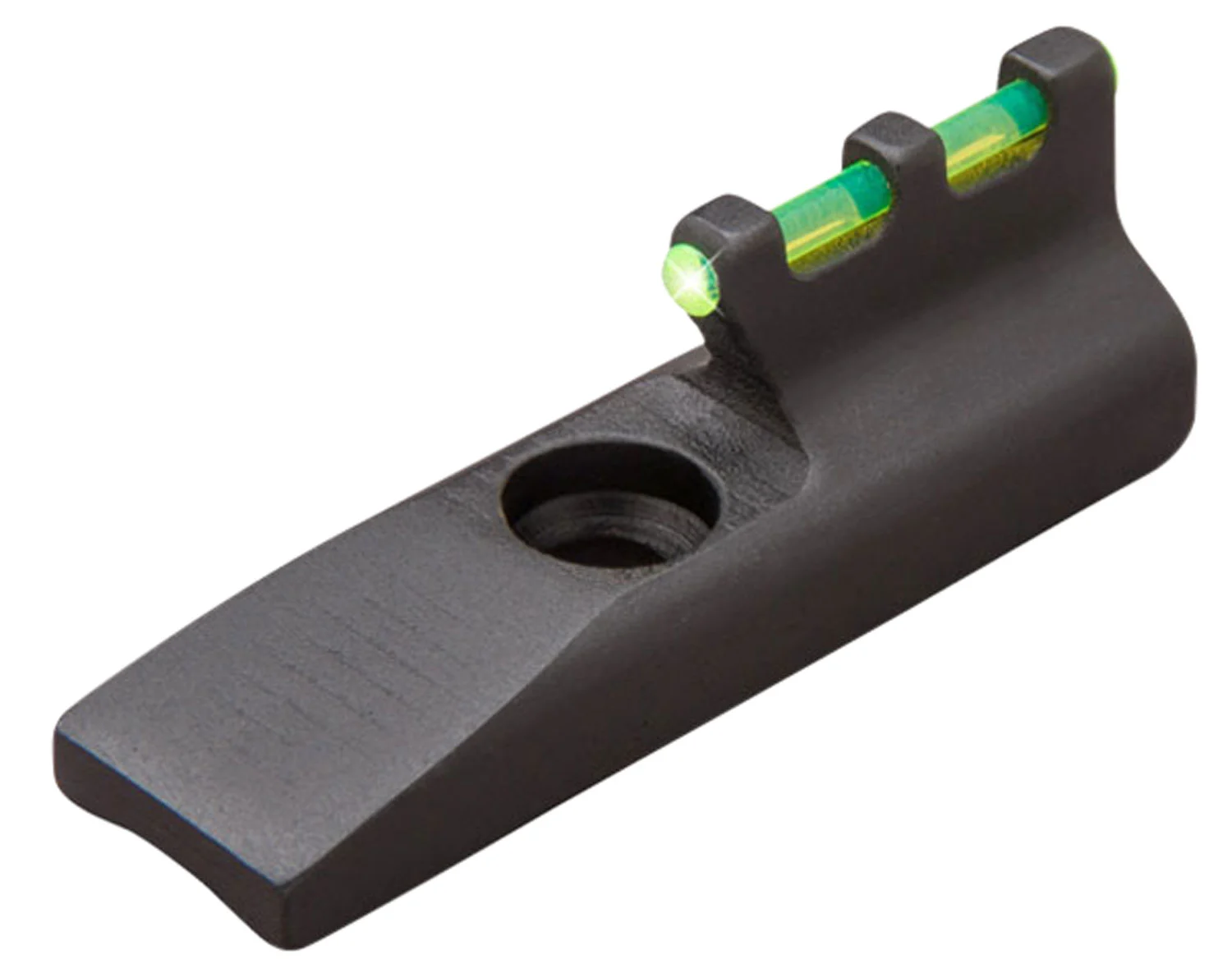 TruGlo TG965G Front Sight Green Fiber Optic Front/Black Frame Fits Browning Buck Mark Fits Ruger MK II/MK III/MK IV, 22/45, Front Post Screw Mount