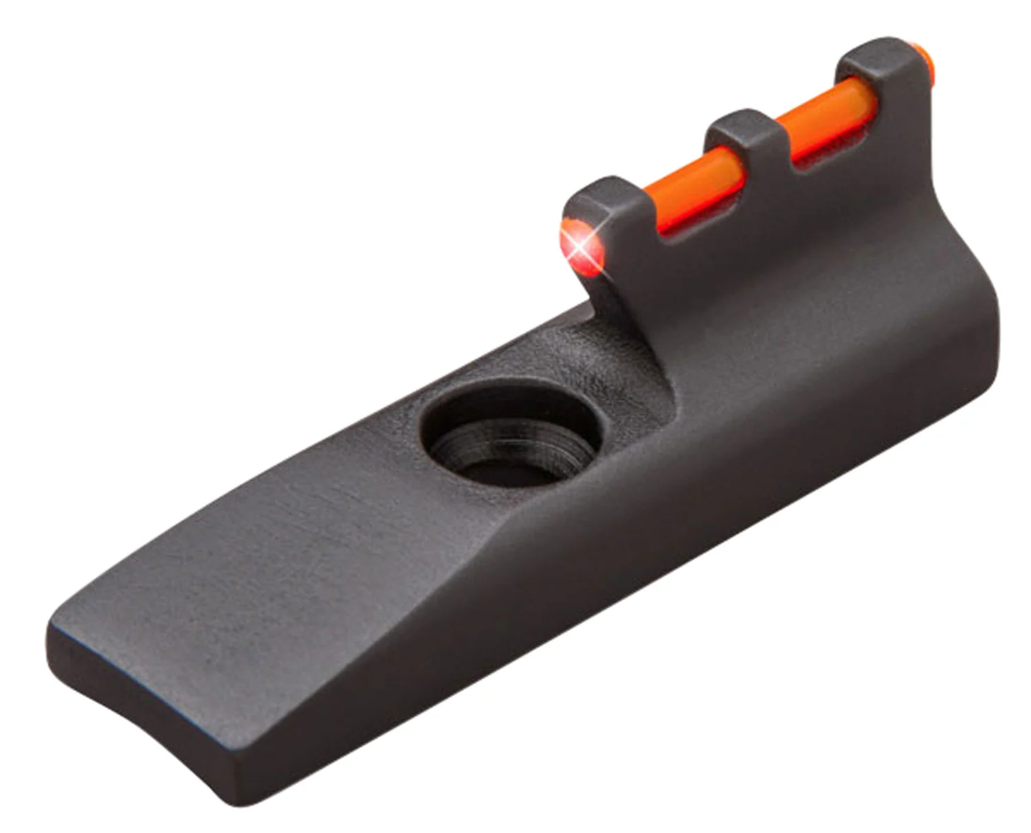 TruGlo TG965R Front Sight Red Fiber Optic Front/Black Frame Fits Browning Buck Mark Fits Ruger MK II/MK III/MK IV, 22/45, Front Post Screw Mount