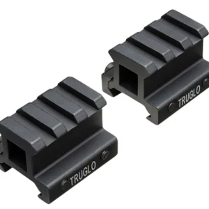 TruGlo TG8982B Picatinny Riser Mount Matte Black Anodized