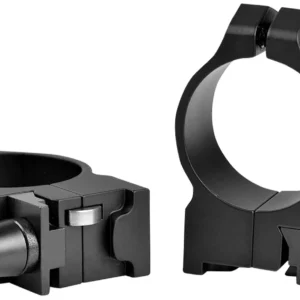Warne 14RLM Maxima  Matte Black Steel 30mm Tube Medium 0 MOA, Fits Ruger No.1/Mini 14/Blackhawk