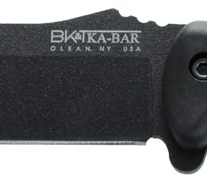 Ka-Bar BK7 Becker Combat Utility 7" Fixed Clip Point Plain Black 1095 Cro-Van Blade, Black Ultramid Handle, Includes Sheath