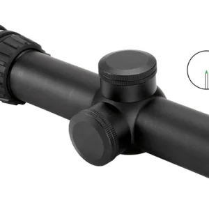 Trijicon 200057 AccuPoint Black Hardcoat Anodized 1-4x 24mm 30mm Tube Illuminated Green Triangle Post Reticle