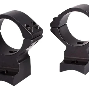 Talley 74X725 Scope Mount/Ring Combo  Extended Black Anodized 30mm Tube Savage Round Receiver with AccuTrigger (110 Series/A17/A22) Medium Rings