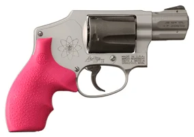 HOGUE GRIPS S&W J FRAME - ROUND BUTT BANTAM PINK