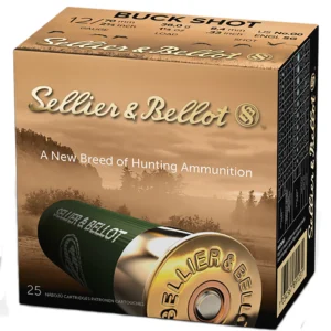 Sellier & Bellot SB12BSC Hunting  12Gauge 2.75" 12Pellets 1 1/4oz 00Buck Shot 25 Box/10 Case