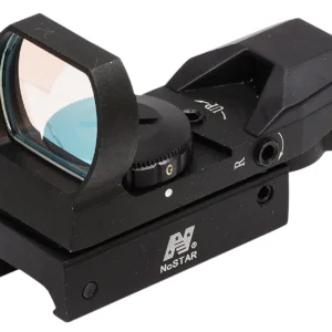 NcStar D4RGB Red & Green Four Reticle Reflex Optic Black Anodized 1 x 0.95"x 1.34" 3 MOA Red/Green Dot Multi Reticle