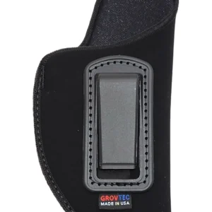 GrovTec US Inc GTHL14101R Inside The Pants IWB Size 01 Black Suede Belt Clip Fits Med Semi-Auto 3-4" Barrel Right Hand