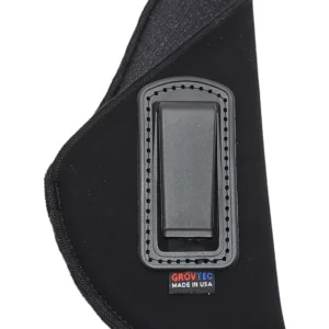 GrovTec US Inc GTHL14112R Inside The Pants IWB Size 12 Black Suede Compatible w/Glock 26/27/33 Belt Clip Mount Right Hand