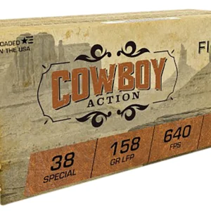 Fiocchi 38CA Cowboy Action 38Special 158gr Lead Flat Point 50 Per Box/10 Case