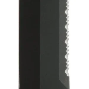 Ka-Bar 2211 Big Brother 9.38" Fixed Top Serrated/Bottom Straight Plain Black 1095 Cro-Van Blade, Black Kraton G Handle, Includes Sheath