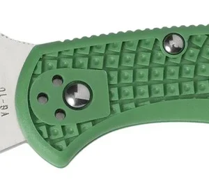 Spyderco C11FPGR Delica 4 Lightweight 2.88" Folding Drop Point Plain VG-10 SS Blade Green Bi-Directional Texturing FRN Handle Includes Pocket Clip