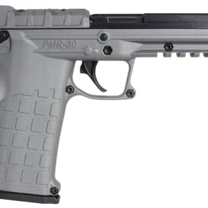 Kel-Tec PMR30TACGY PMR30  22 WMR 30+1 4.30" Fluted Steel Barrel, Black/Gray Serrated Slide, Gray Polymer Frame w/Picatinny Accessory Rail, Gray Textured Polymer Grip