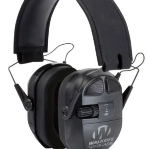 Walker's GWPXPMQB Ultimate Power Quad Muff 26 dB Over the Head Black Polymer
