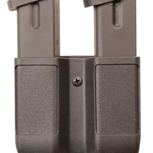 Blackhawk 410610PBK Double Mag Case Black Polymer Belt Clip Compatible w/ Double Stack 9mm/10mm/40/45/357