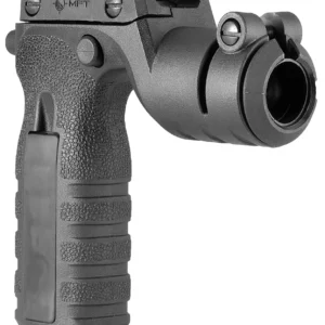 Mission First Tactical RTG React Vertical Grip Black Polymer with Torch Holder for AR-Platform