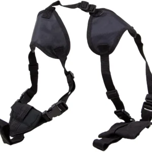 Bulldog WSHD20 Deluxe Shoulder Harness Black Nylon Harness Fits Ruger LCP/Glock 42/2-3" Barrel Ambidextrous
