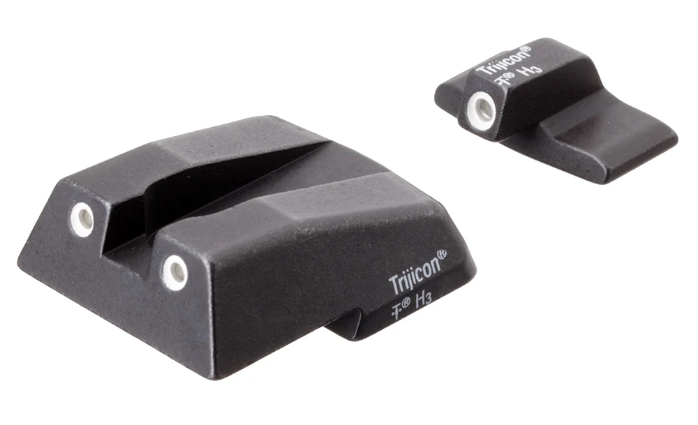 Trijicon 600282 Bright & Tough Night Sights Green/Tritium White Outline Front Sight-Green/Tritium White Outline Rear Sight H&K .45C/P30/VP9