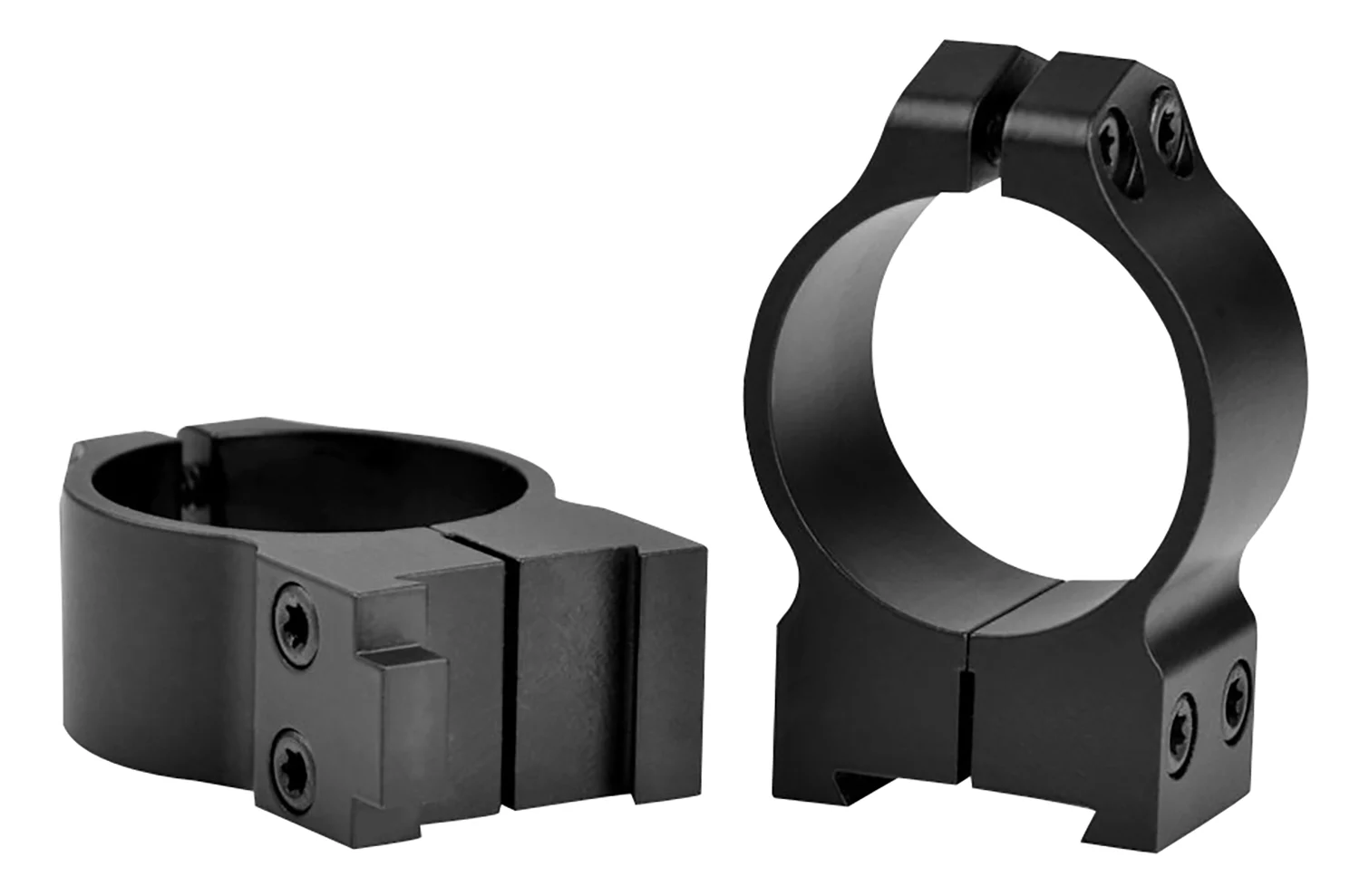 Warne 14BM Maxima Matte Black Steel 30mm Tube Medium Vertical Split Dovetail, 0 MOA Fits CZ 550