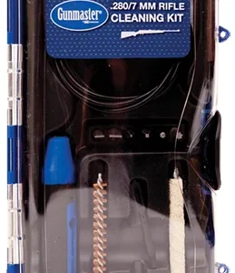 DAC GM7LR GunMaster Cleaning Kit 7mm 280 Cal Rifle Brass Bristles 12 Black/Blue Clamshell Case