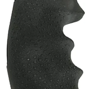 Hogue 25000 Monogrip Finger Grooves Black Rubber Fits S&W N Frame with Round Butt