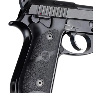 Hogue 99010 Grip Panels Black Rubber for Taurus PT-92, PT-99