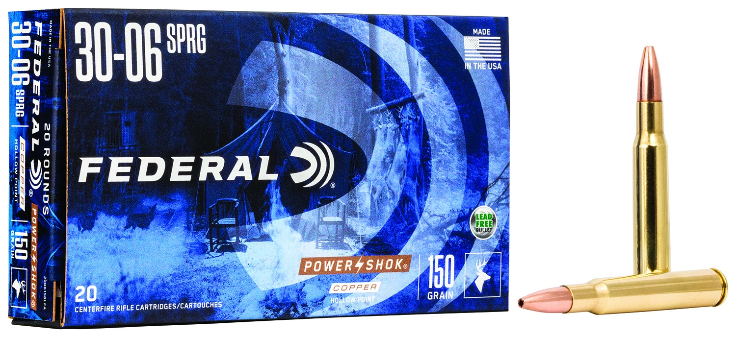 Federal 24385LFA Power-Shok 243Win 85gr Copper Hollow Point 20 Per Box/10 Case