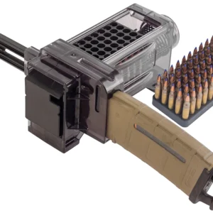 Caldwell 397488 Magazine Charger 223 Rem/204 Ruger/300 BO/5.56x45mm NATO 50rd Compatible w/AR-15 Magazines Smoke Polycarbonate