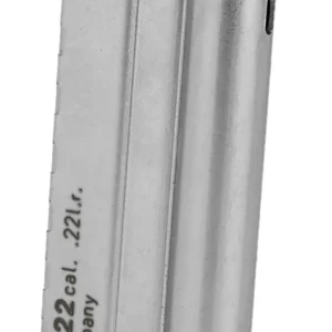 Walther Arms 512604 P22 10rd Detachable w/Finger Rest 22 LR Black Steel