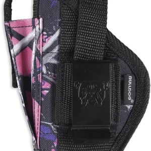 Bulldog FSN1MDG Extreme OWB Muddy Girl Camo Nylon Belt Loop/Clip Fits Ruger LCP Ambidextrous