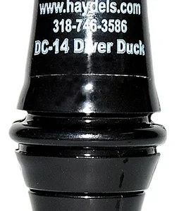 Haydel's Game Calls DC14 Diver Duck Open Call Attracts Ducks Black Acrylic