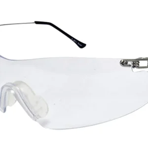 Radians CP5710CS Clay Pro Shooting Glasses Adult Clear Lens Wraparound Silver Frame