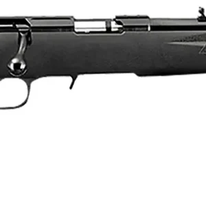 Ruger 8322 American Rimfire Full Size 22 WMR 9+1 18" Satin Blued Threaded Barrel & Alloy Steel Receiver w/Integral Scope Mount, Black Fixed Synthetic Stock, Right Hand