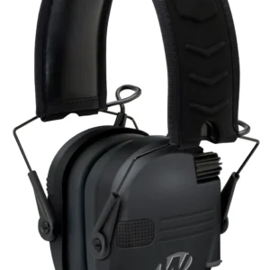 Walker's GWPRSEM Razor Slim Electronic Muff 23 dB Over the Head Black Polymer