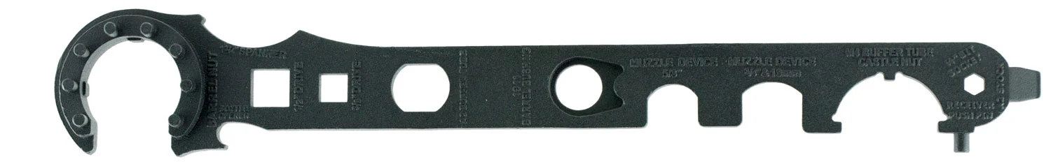 NcStar TARW2 Armorer's Barrel Wrench Gen2 Black Steel AR15/M4/M16, 12.90"