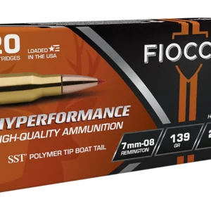Fiocchi 7MM08HSA Hyperformance 7mm-08Rem 139gr Super Shock Tip 20 Per Box/10 Case
