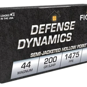 Fiocchi 44B500 Defense Dynamics 44RemMag 200gr Semi Jacketed Hollow Point 50 Per Box/10 Case