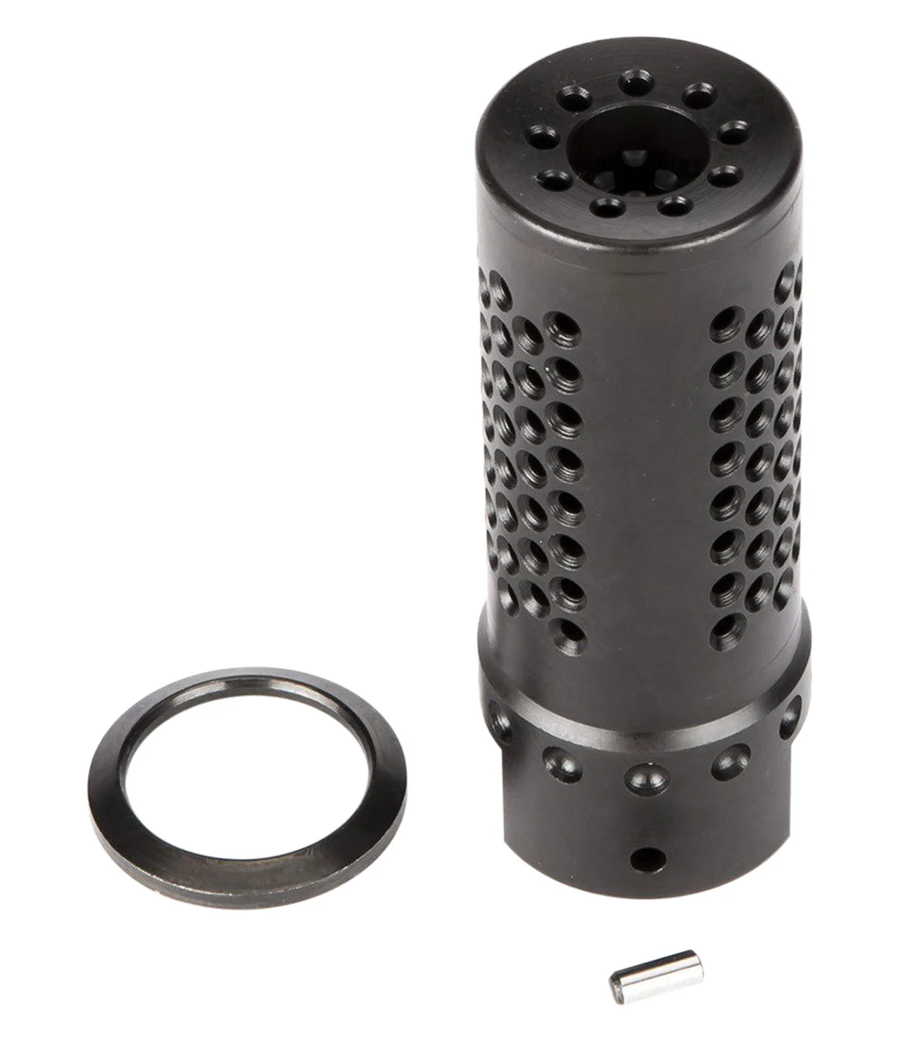 Spikes Tactical SBV1019 Dynacomp Extreme Muzzle Brake Black Nitride 416R Stainless Steel with 5/8"-24 tpi Threads & 2.25" OAL for 308 Win