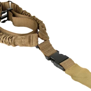 Aim Sports AOPS01T One Point Tan Elastic Webbing 26" OAL Bungee Rifle