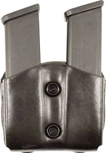 DESANTIS DOUBLE MAG POUCH OWB - LEATHER SIG P365 BLACK