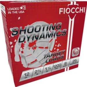 FIOCCHI 12GA 2.75" 1-1/8OZ #8 - 1200FPS 250RD CASE LOT