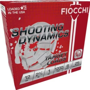 FIOCCHI 12GA 2.75" 1OZ #8 - 1200FPS 250RD CASE LOT