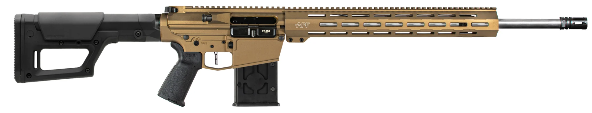 APF VARMINT 2.0 22-250 BRONZE 22 MLOK PRS 8RD
