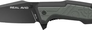 REAL AVID RAV-1 KNIFE MANUAL - 3.25" BLADE GREEN/BLACK