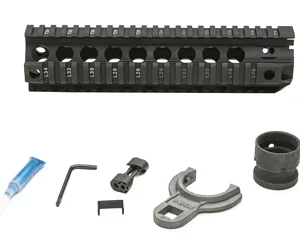 BCM GUNFTR QUAD RAIL 556 9" BLK