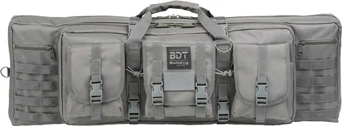 BULLDOG 36" SINGLE TACTICAL CS - 3 LARGE ACCESSORY POCKETS GREY