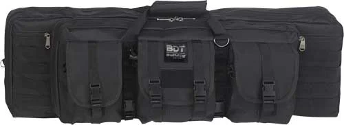 BULLDOG 42" DOUBLE TACTICAL CS - 3 LARGE ACCESS POCKETS BLACK