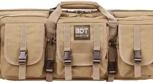 BULLDOG 42" DOUBLE TACTICAL CS - 3 LARGE ACCESS POCKETS TAN