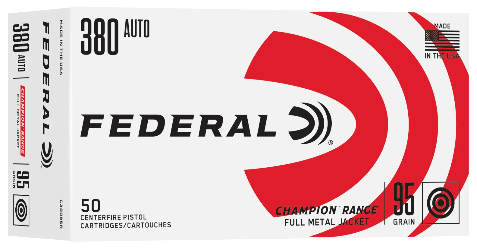 FDR 380 95GR RANGE FMJ 50RD